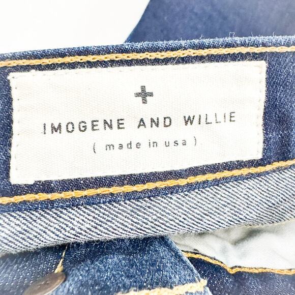 Imogene and Willie Josette Dark Wash Skinny Denim Jeans Zip Fly Size 27 - Picture 6 of 9